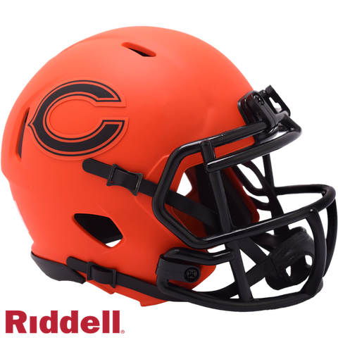 Chicago Bears Helmet Riddell Replica Mini Speed Style Rave Alternate