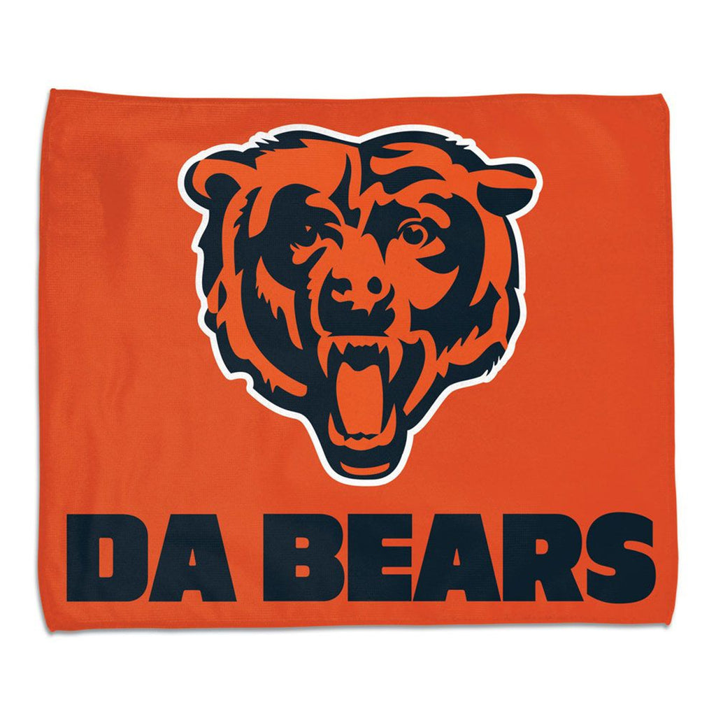 Chicago Bears Towel 15x18 Rally Style Full Color