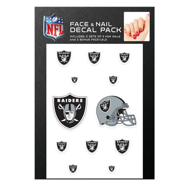 Las Vegas Raiders Nail Cals