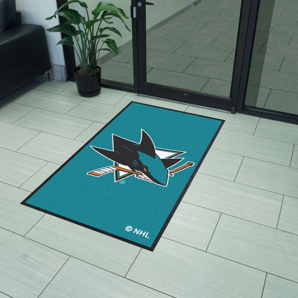 NHL - San Jose Sharks 3X5 Logo Mat - Portrait