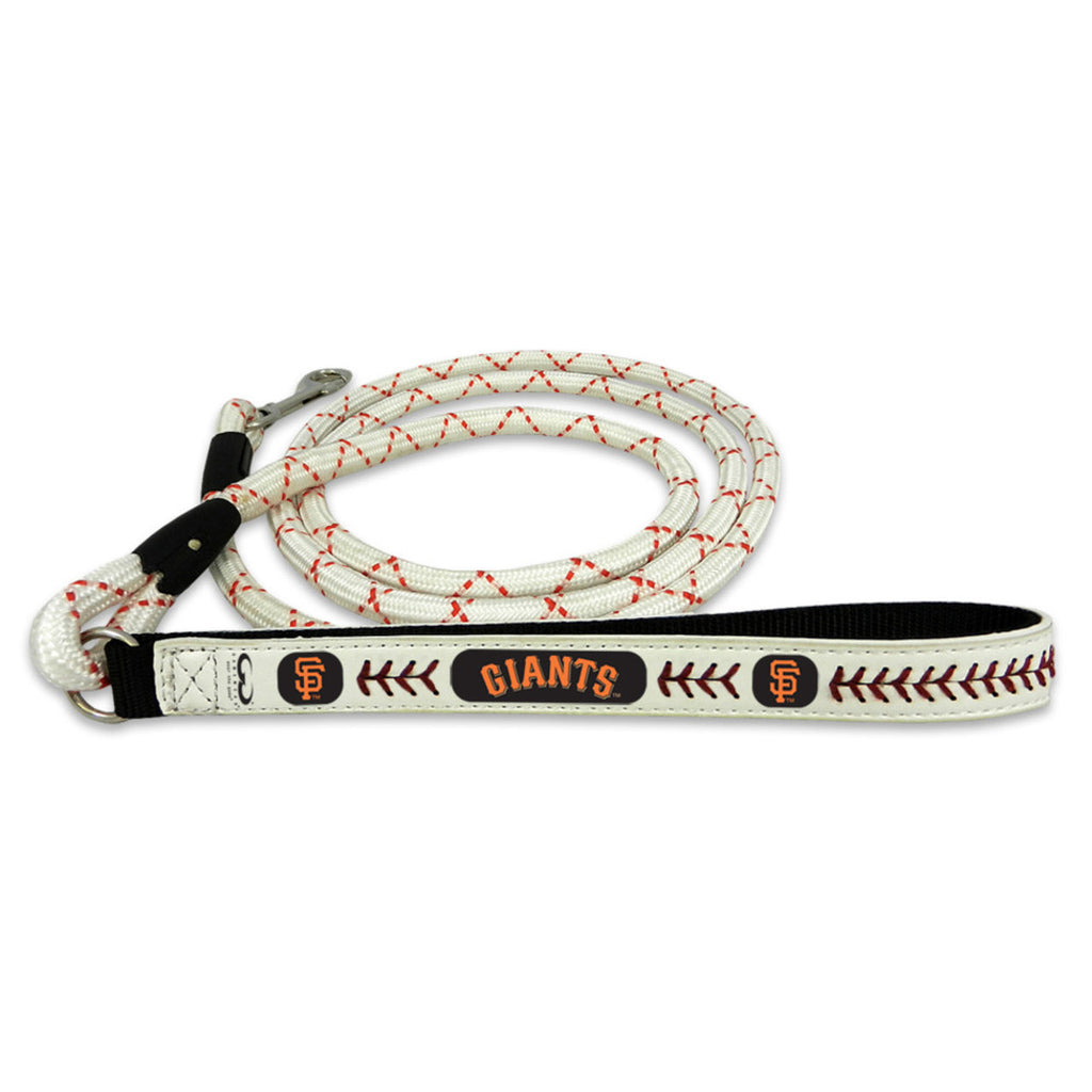 San Francisco Giants Pet Leash Leather Frozen Rope Baseball Size Medium CO