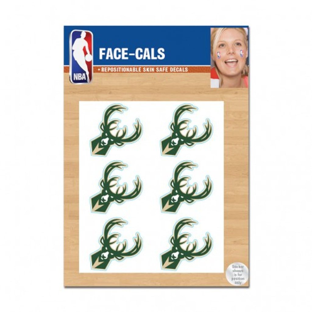 Milwaukee Bucks Tattoo Face Cals Special Order