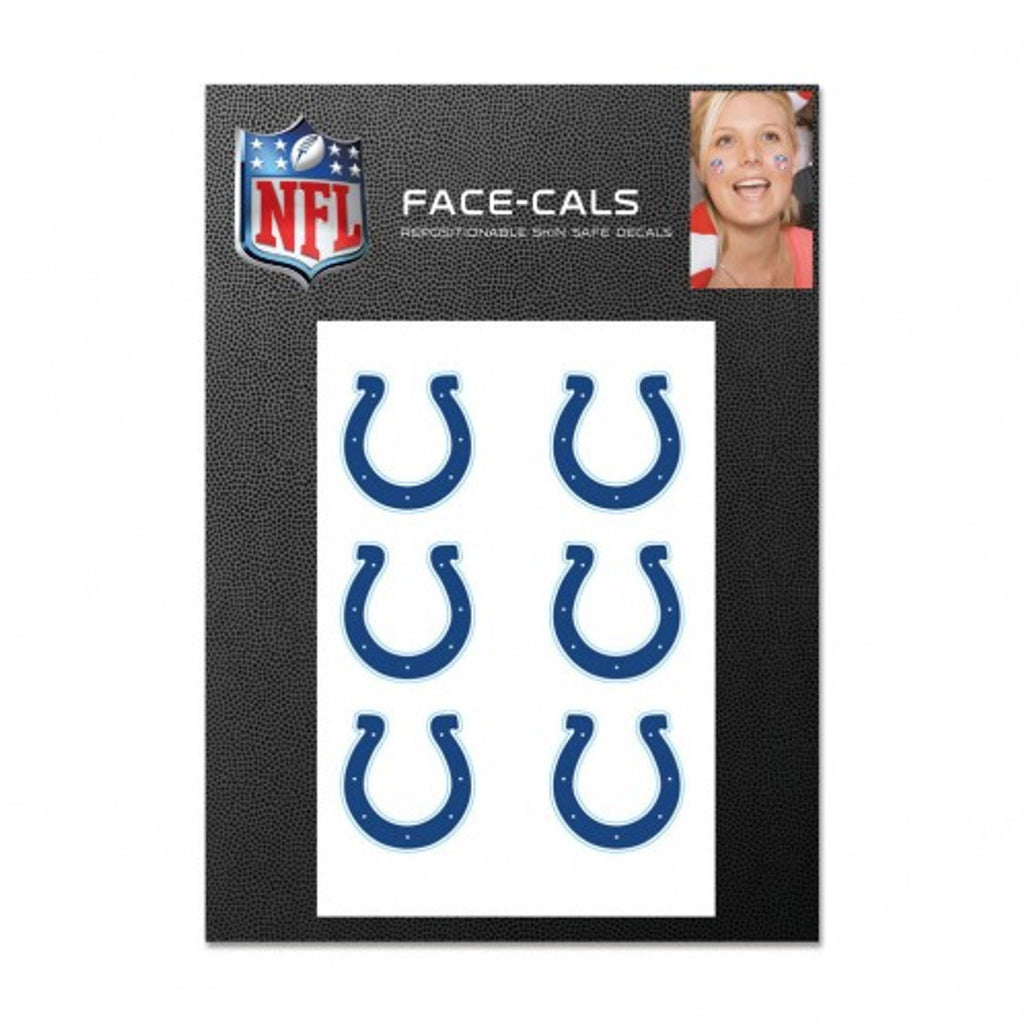 Indianapolis Colts Tattoo Face Cals