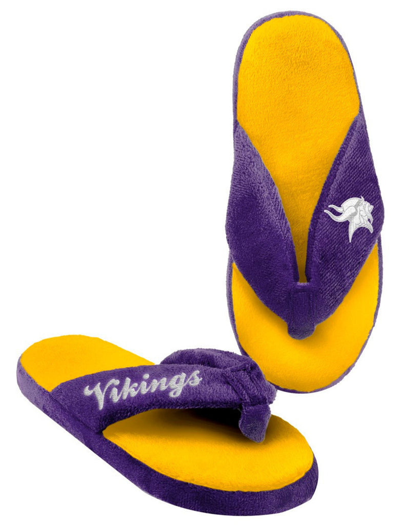 Minnesota Vikings Slipper - Women Thong Flip Flop - (1 Pair) - XL