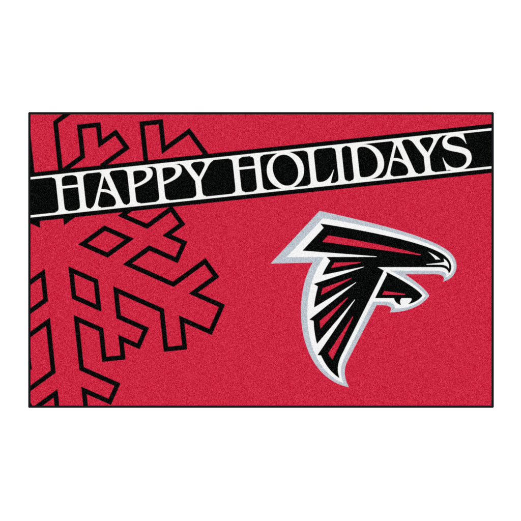 NFL - Atlanta Falcons Starter Mat - Happy Holidays