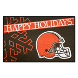 NFL - Cleveland Browns Starter Mat - Happy Holidays