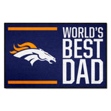 NFL - Denver Broncos Starter Mat - World's Best Dad