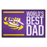 LSU Starter Mat - World's Best Dad