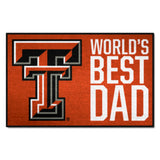 Texas Tech University Starter Mat - World's Best Dad