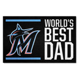 MLB - Miami Marlins Starter Mat - World's Best Dad