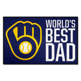 MLB - Milwaukee Brewers Starter Mat - World's Best Dad