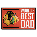 NHL - Chicago Blackhawks Starter Mat - World's Best Dad