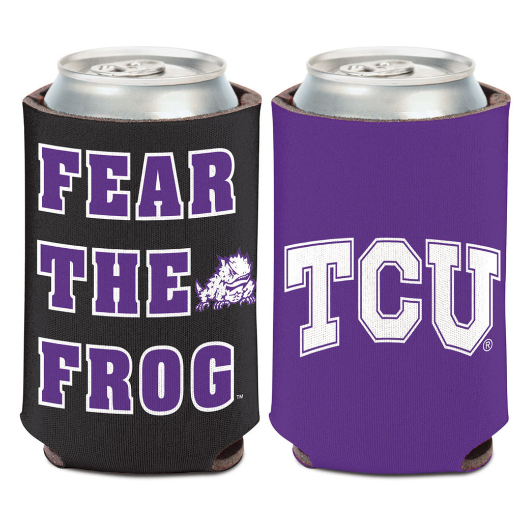 TCU Horned Frogs Can Cooler Slogan Design Special Order