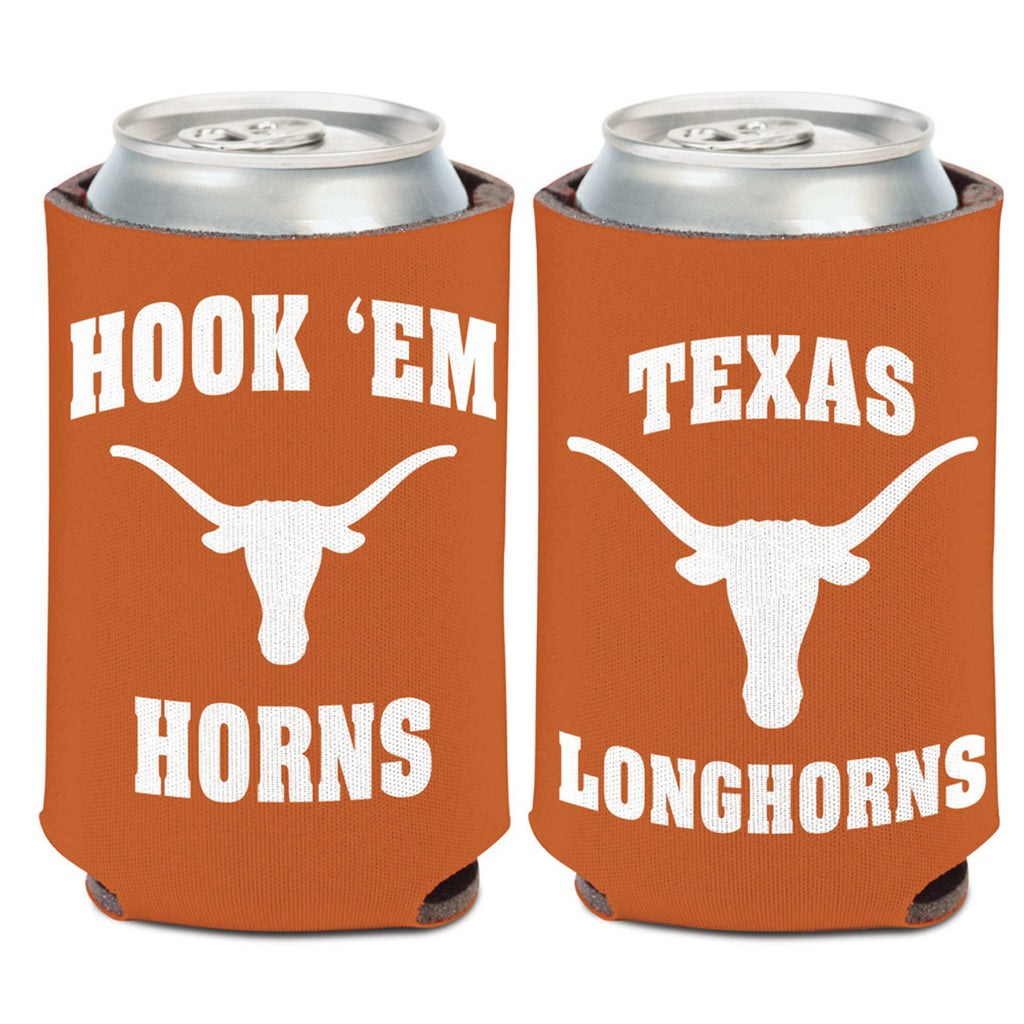 Texas Longhorns Can Cooler Slogan Design Special Order