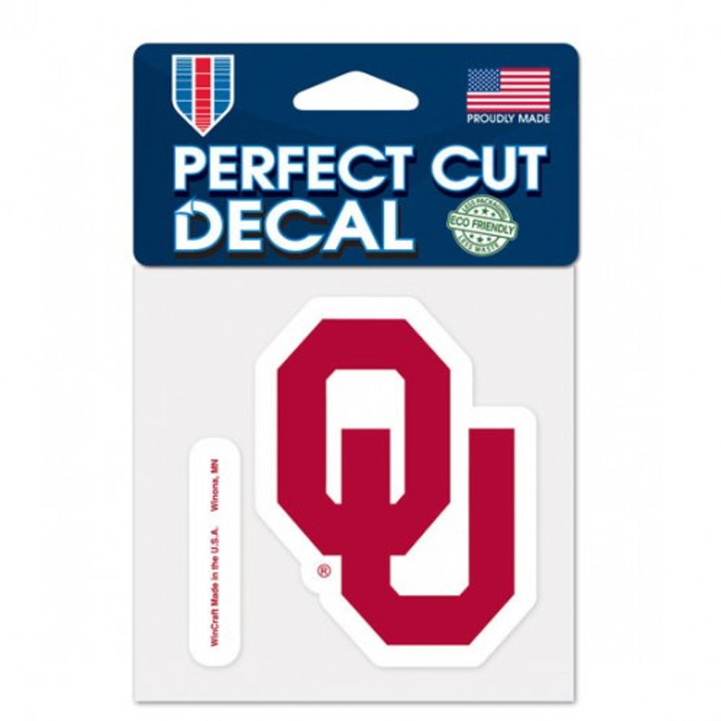 Oklahoma Sooners Decal 4x4 Perfect Cut Color