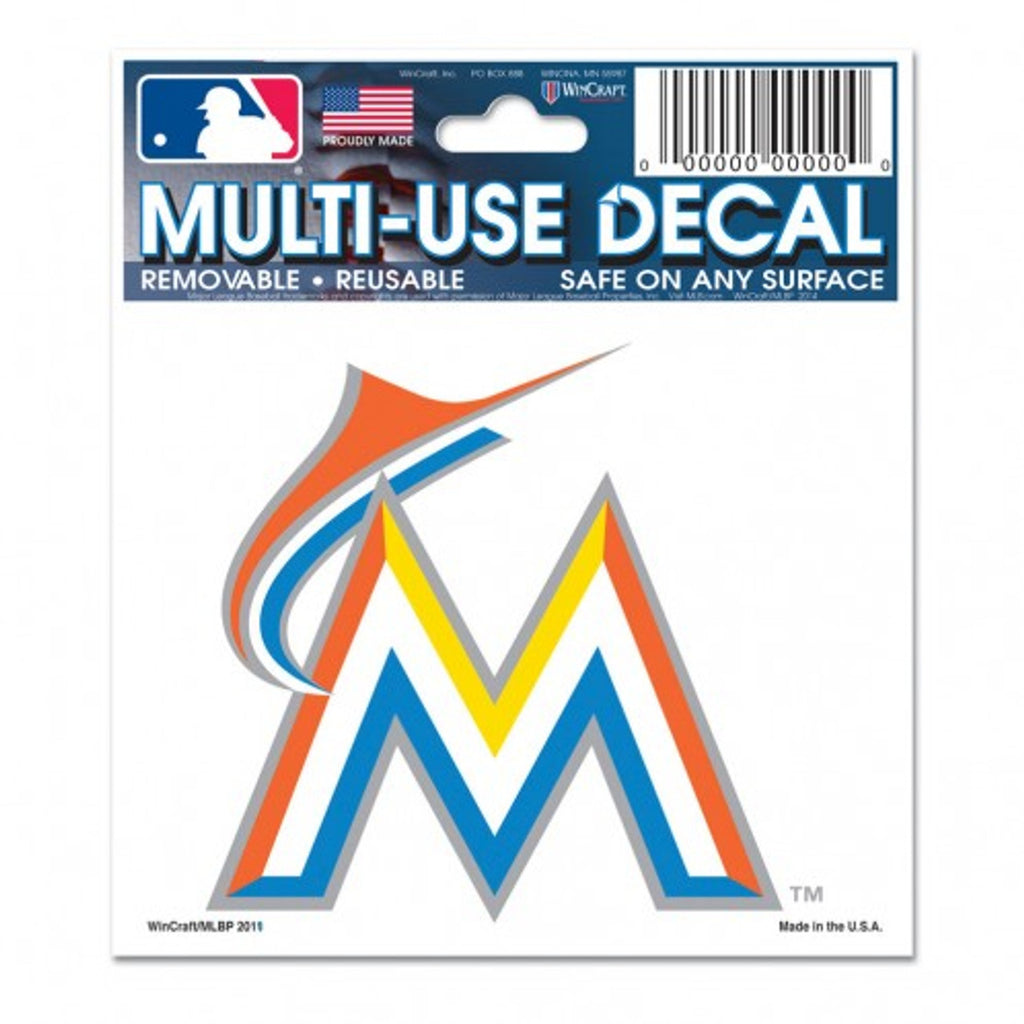 Miami Marlins Decal 3x4 Multi Use