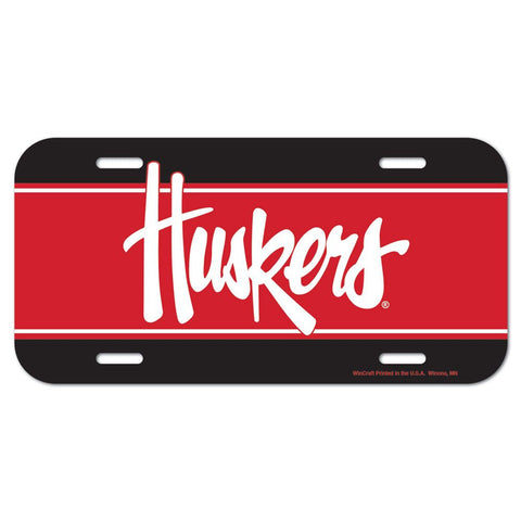 Nebraska Cornhuskers License Plate