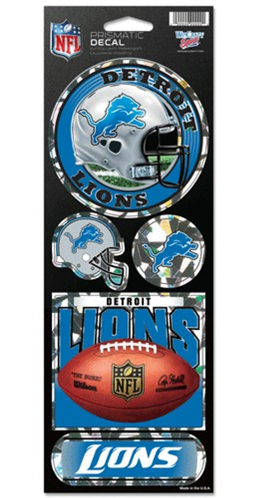 Detroit Lions Stickers Prismatic