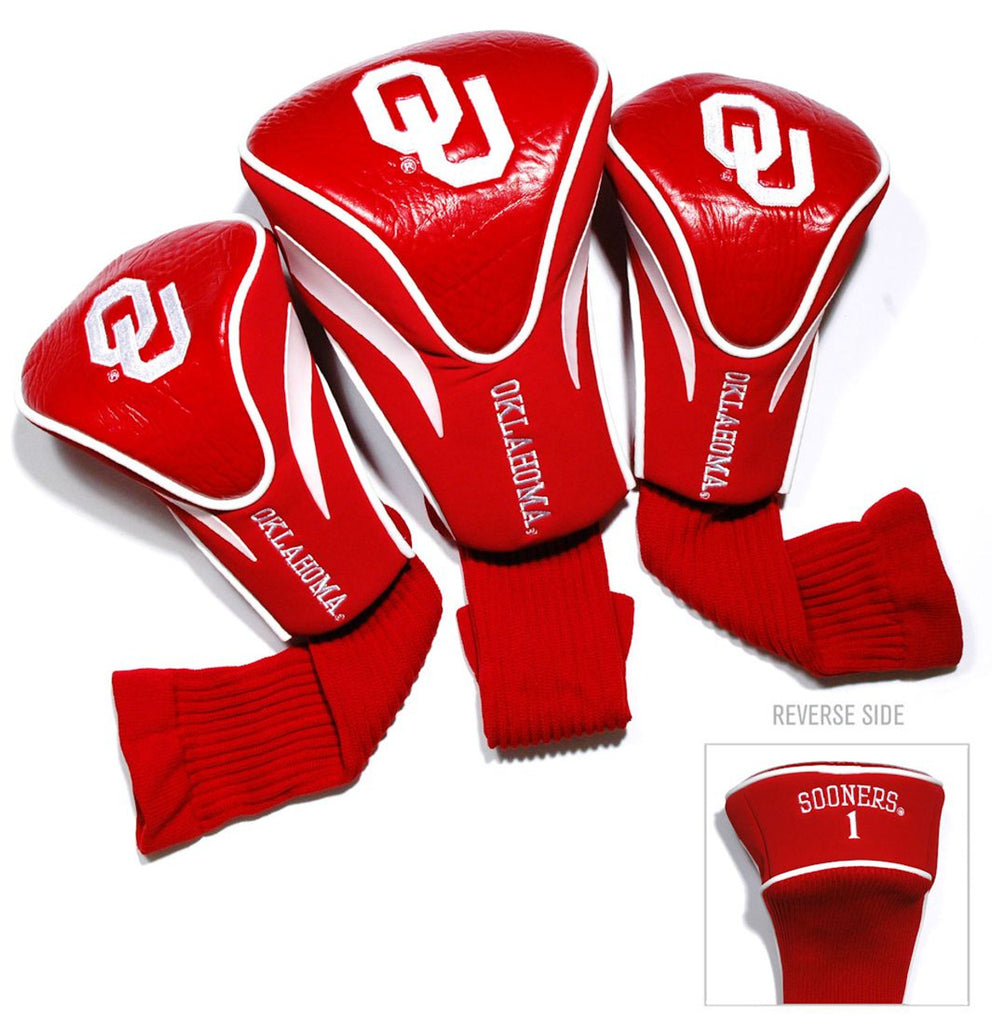 Oklahoma Sooners Golf Club 3 Piece Contour Headcover Set - Special Order