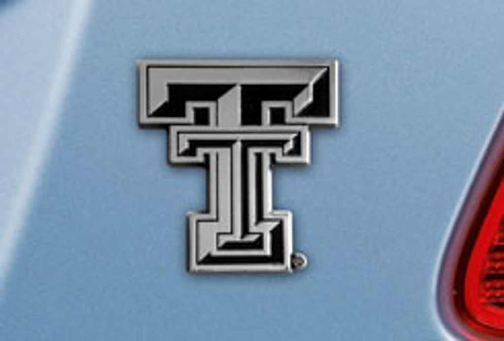 Texas Tech Red Raiders Auto Emblem Premium Metal Chrome - Special Order