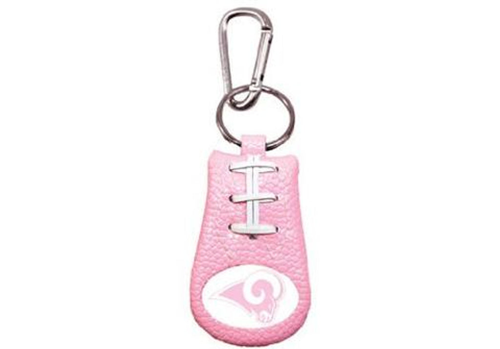 Los Angeles Rams Pink NFL Football Keychain