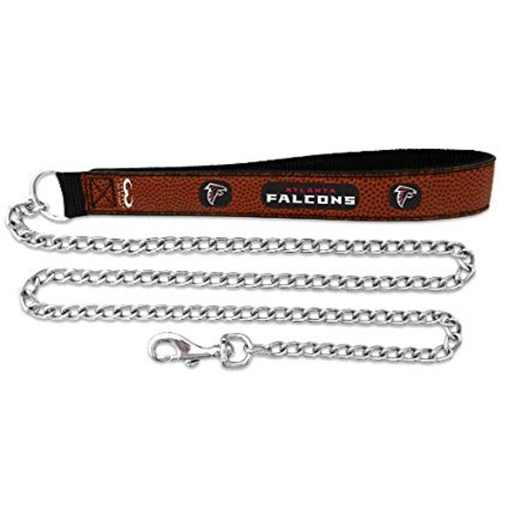 Atlanta Falcons Pet Leash Leather Chain Football Size Large CO