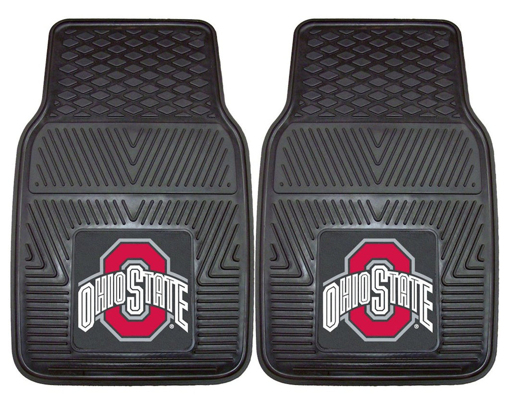 Ohio State Buckeyes Heavy Duty 2-Piece Vinyl Car Mats