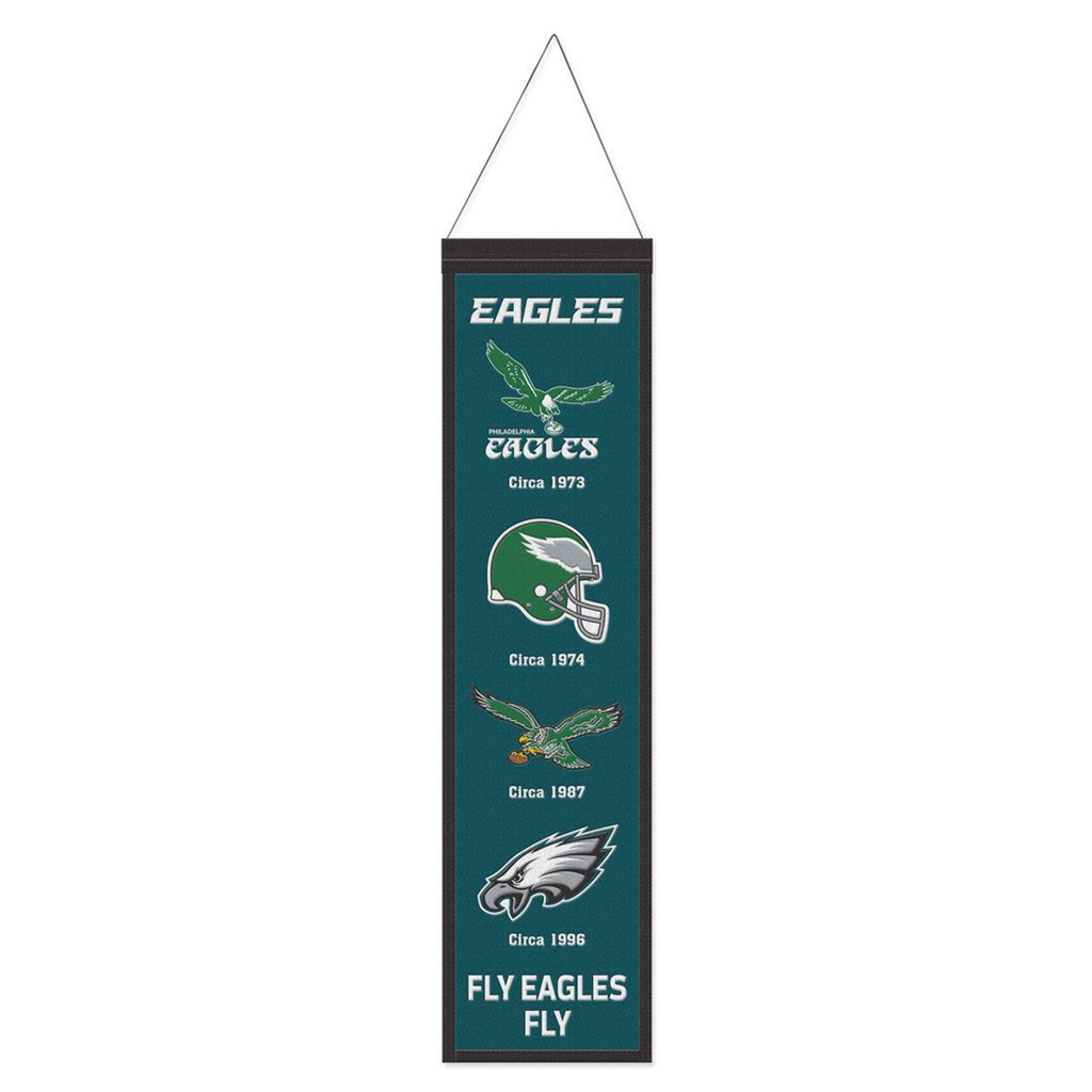 Philadelphia Eagles Banner Wool 8x32 Heritage Evolution Design