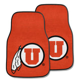 University of Utah 2-pc Carpet Car Mat Set