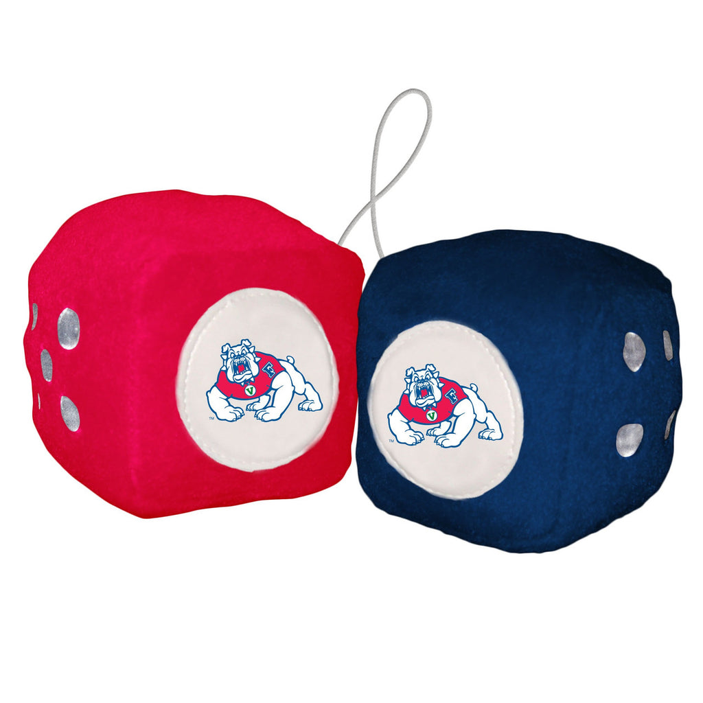 Fresno State Bulldogs Fuzzy Dice CO