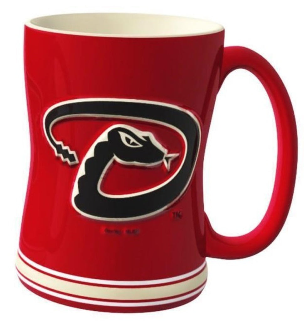 Arizona Diamondbacks Coffee Mug 14oz Sculpted Relief Team Color - Special Order