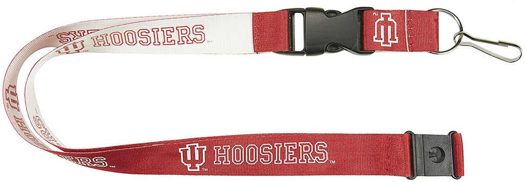 Indiana Hoosiers Lanyard Reversible Red/White Special Order