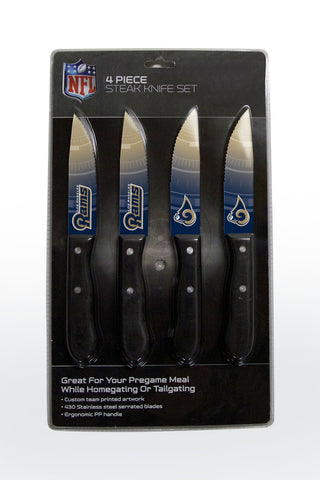 Los Angeles Rams Knife Set Steak 4 Pack