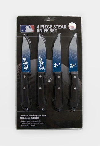 Los Angeles Dodgers Knife Set Steak 4 Pack