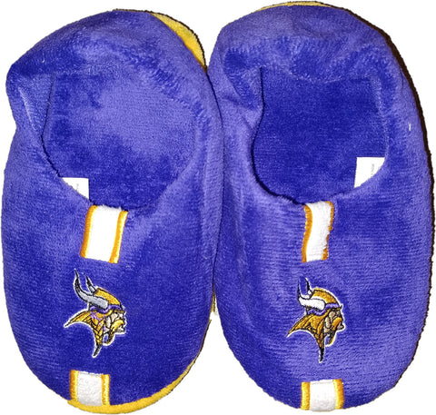 Minnesota Vikings Slipper - Youth 4-7 Size 10-11 Stripe - (1 Pair) - M