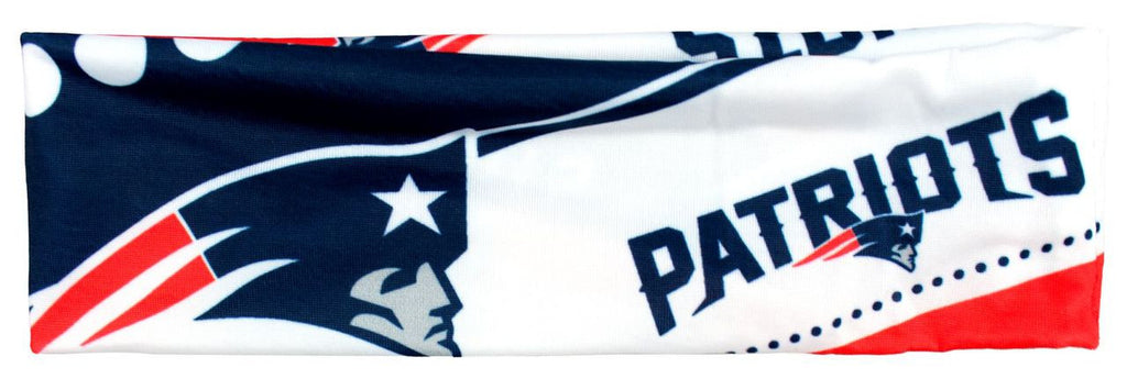 New England Patriots Stretch Patterned Headband