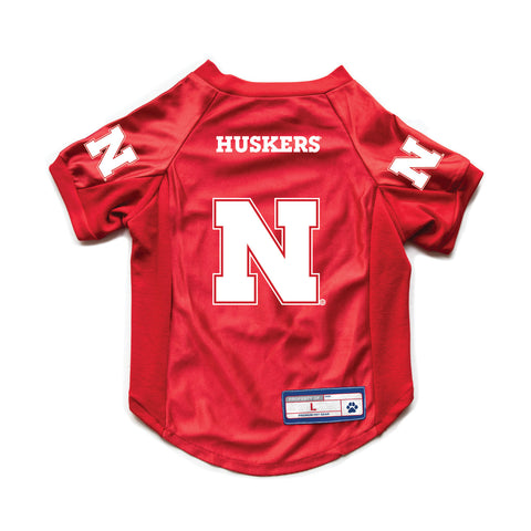 Nebraska Cornhuskers Pet Jersey Stretch Size XS