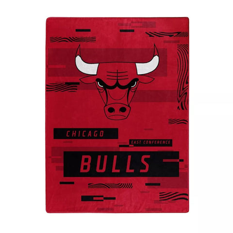 Chicago Bulls Blanket 60x80 Raschel Digitize Design