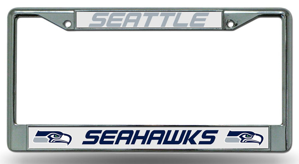 Seattle Seahawks License Plate Frame Chrome