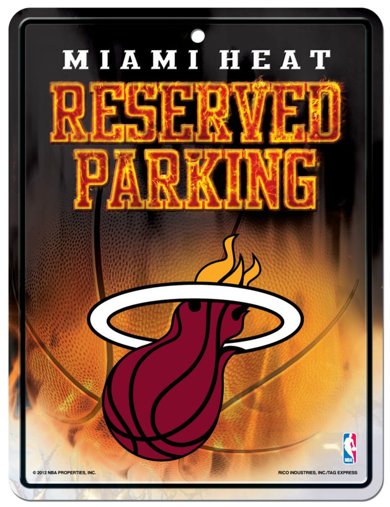 Miami Heat Sign Metal Parking