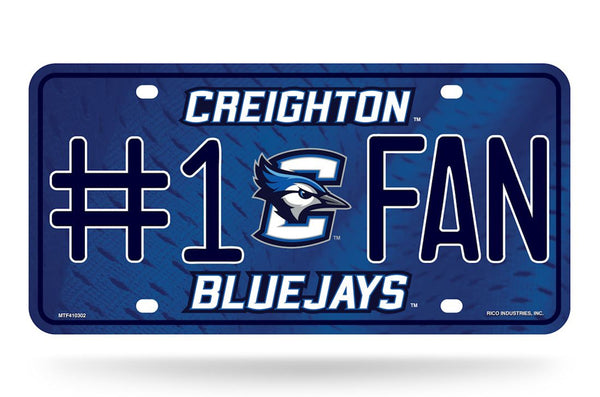 Creighton Bluejays License Plate #1 Fan – Reality Check Xtreme