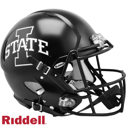 Iowa State Cyclones Helmet Riddell Authentic Full Size Speed Style Satin Black - Special Order