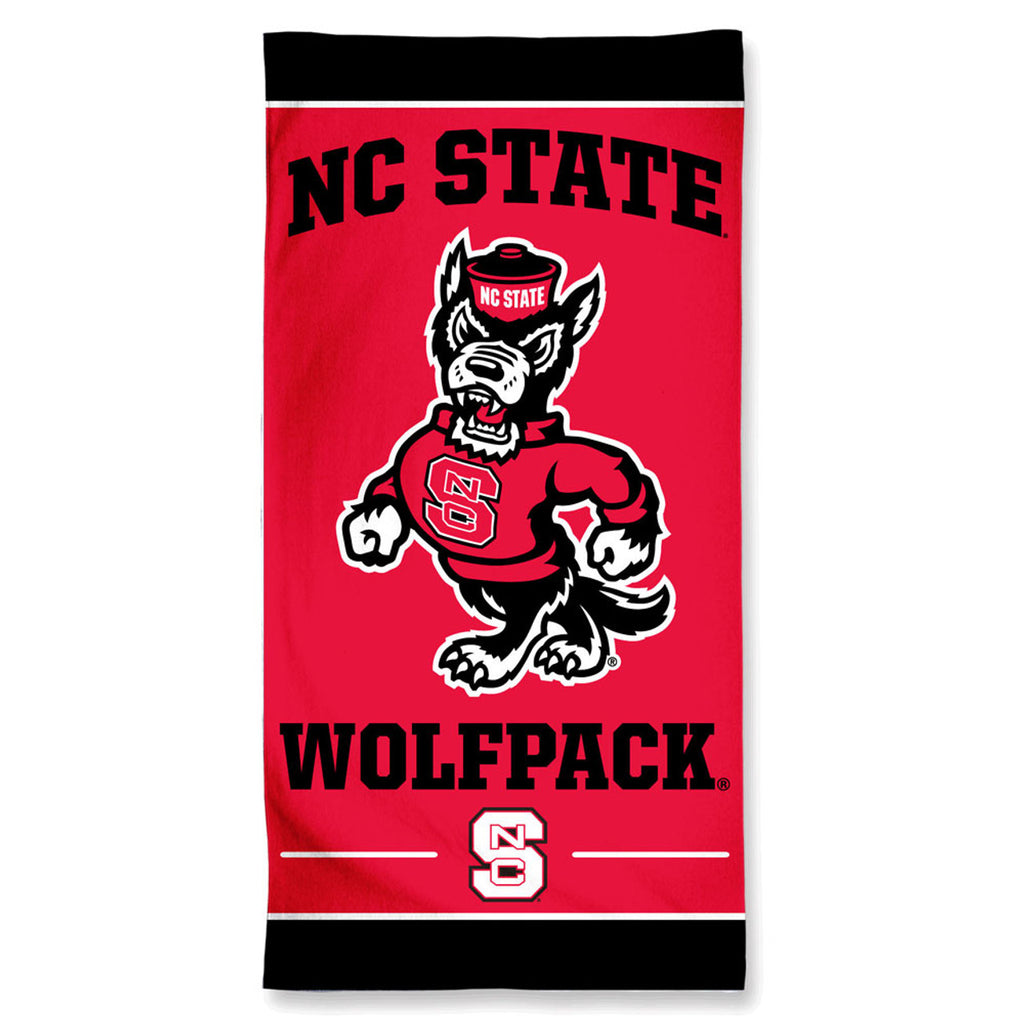 North Carolina State Wolfpack Towel 30x60 Beach Style