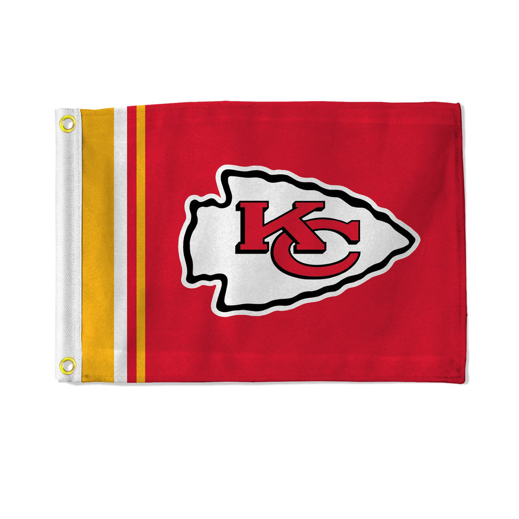 Kansas City Chiefs Flag 12x17 Striped Utility