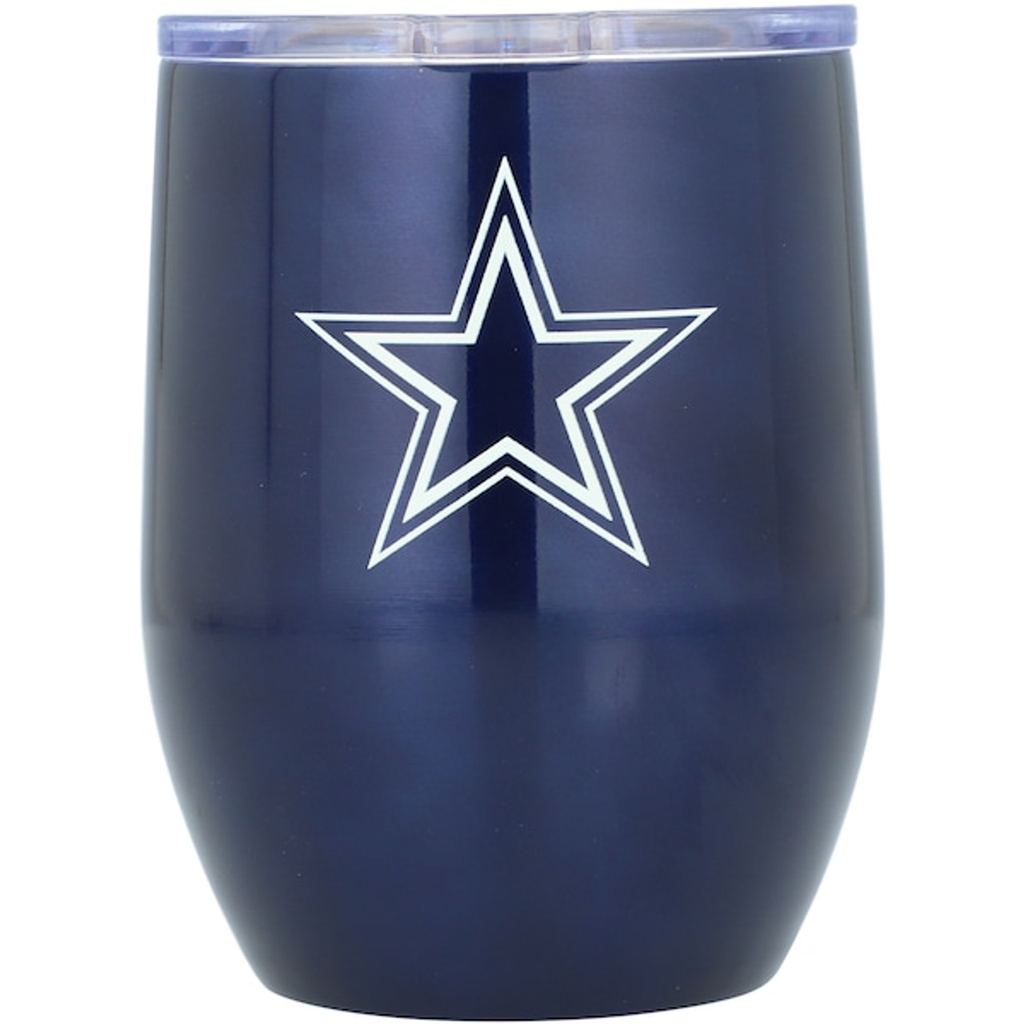 Dallas Cowboys Travel Tumbler 16oz Stainless Steel Curved