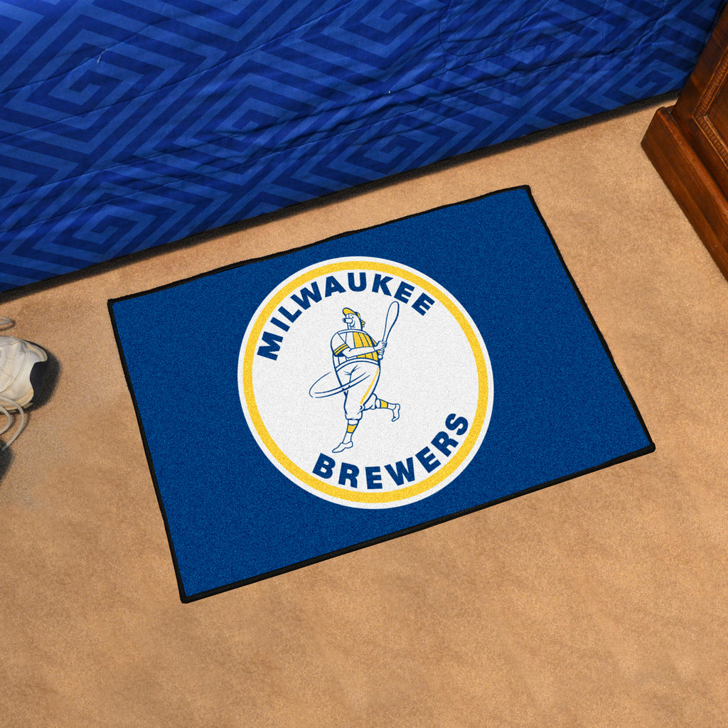 MLBCC ? Milwaukee Brewers Starter Mat - Retro