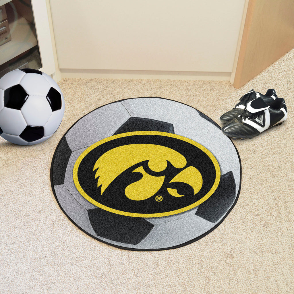 University of Iowa Soccer Ball Mat