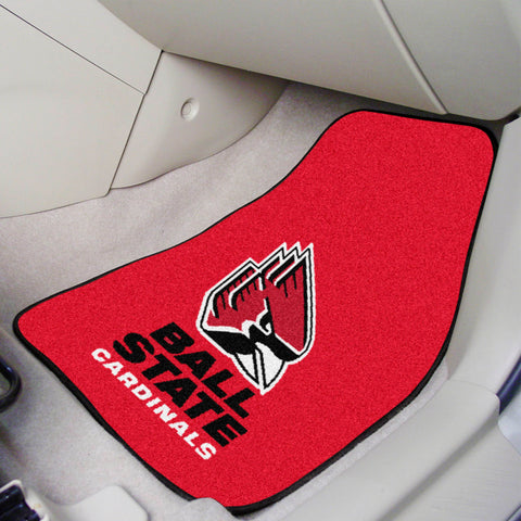 Ball State University 2-pc Carpet Car Mat Set