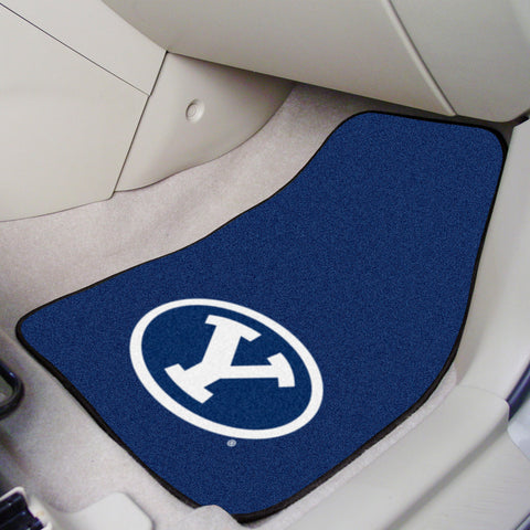 Brigham Young University 2-pc Carpet Car Mat Set