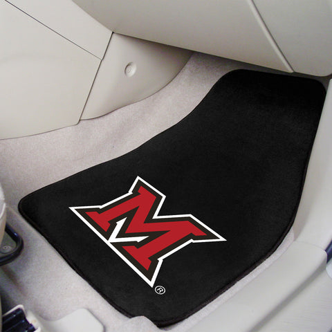 Miami University 2-pc Carpet Car Mat Set